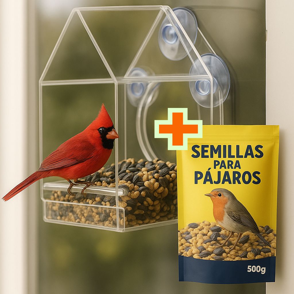 Casa de Acrílico para Pájaros