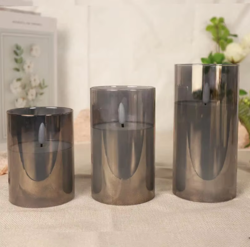 Velas LED USB con Control - 3 Unidades