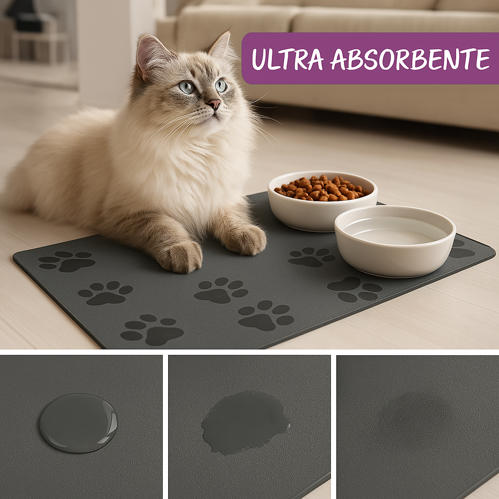 Tapete Absorbente Para Comida de Mascotas