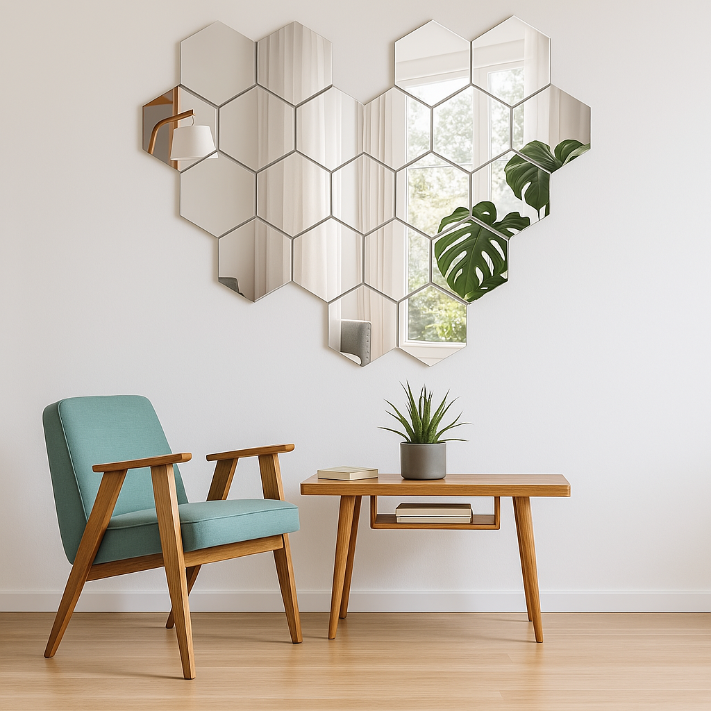 Espejos Adhesivos Hexagonales